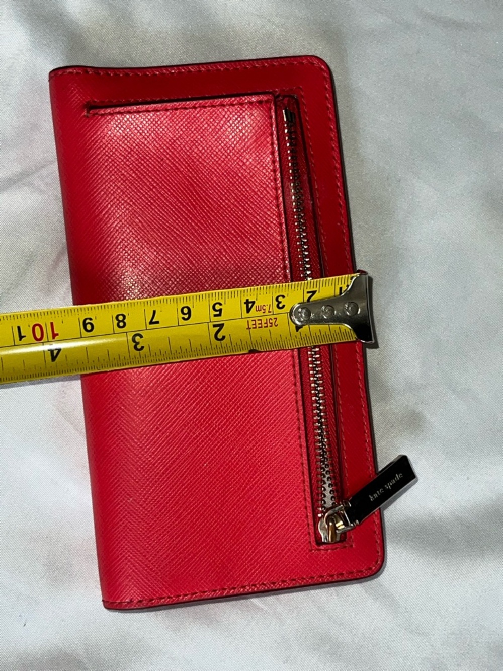 kate spade Red Saffiano Zip Around Wallet - Picture 6 of 7